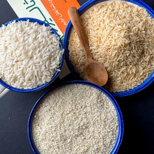 برنج دودی و قهوه ای